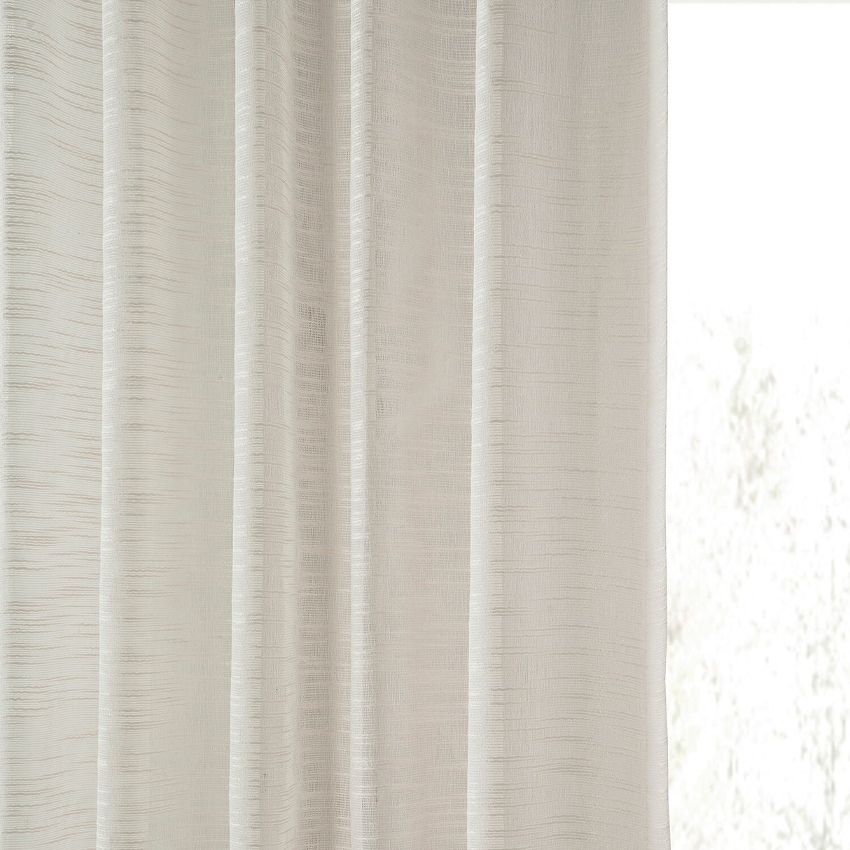 Exclusive Fabrics Open Weave Linen Sheer Curtain (1 Panel)