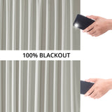 Exclusive Fabrics Extra Wide Performance Linen Blackout Curtains (1 Panel) Thermal Insulated Window Curtains