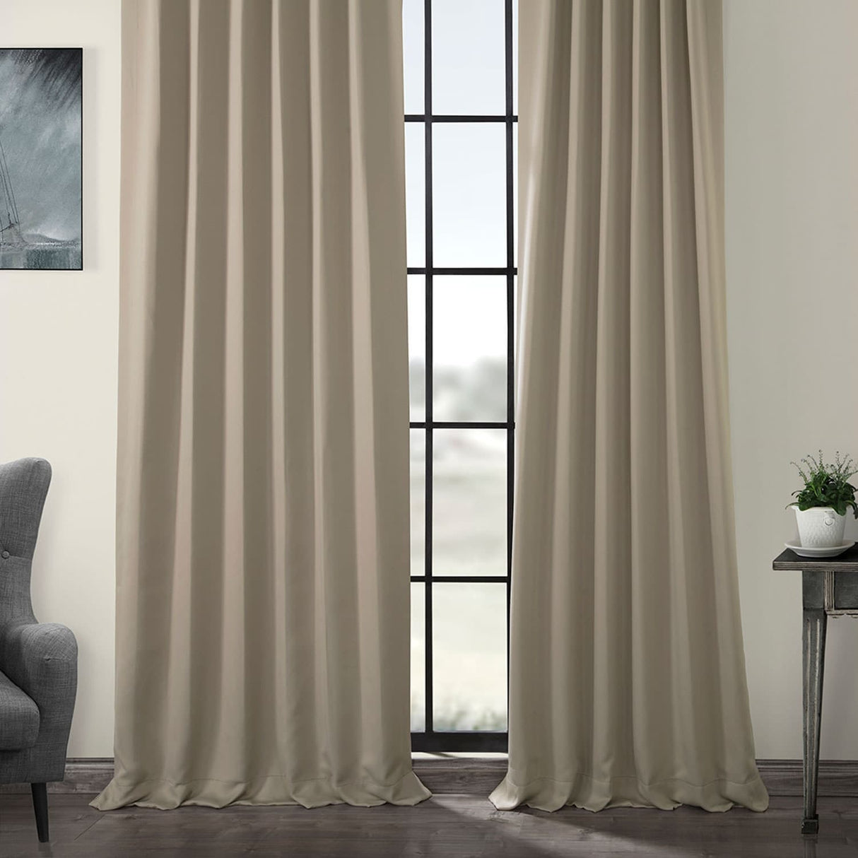 Exclusive Fabrics Room Darkening 108-inch Curtain Panel Pair