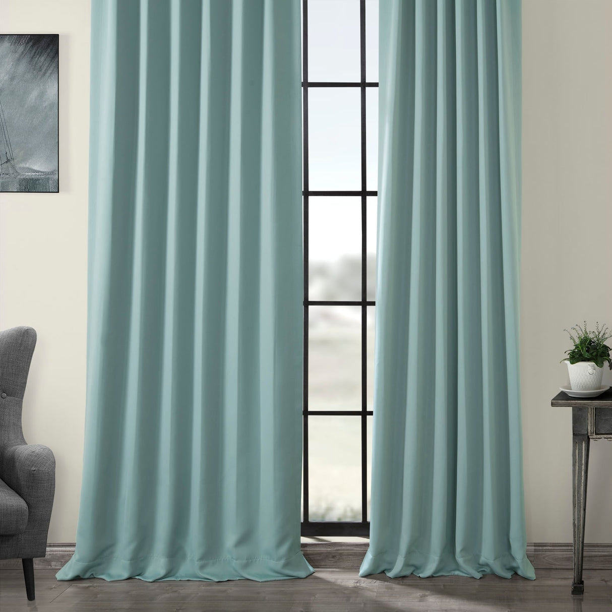 Exclusive Fabrics Room Darkening 108-inch Curtain Panel Pair