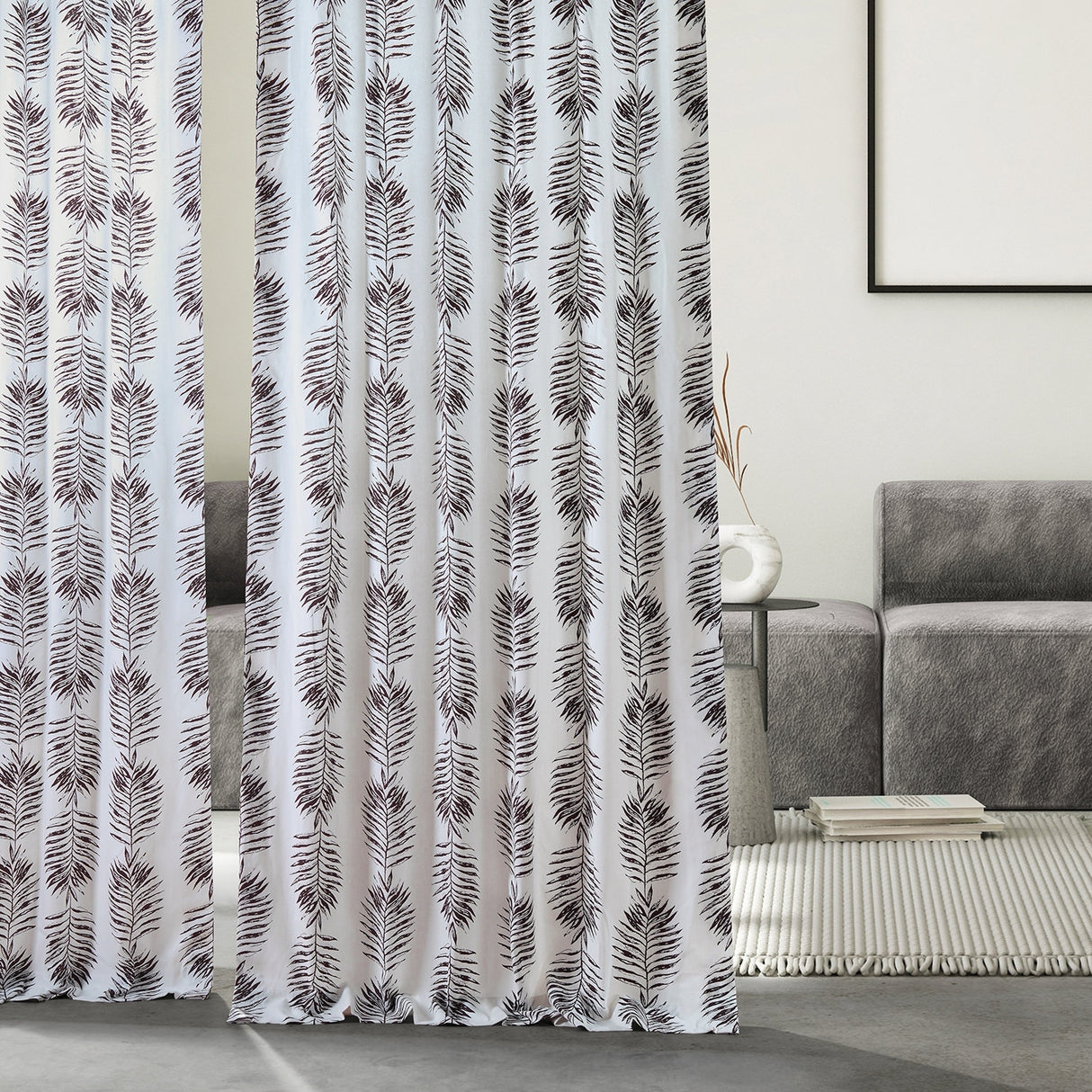 Exclusive Fabrics Sago Paisley Harmony Printed Cotton Room Darkening Curtains (1 Panel)