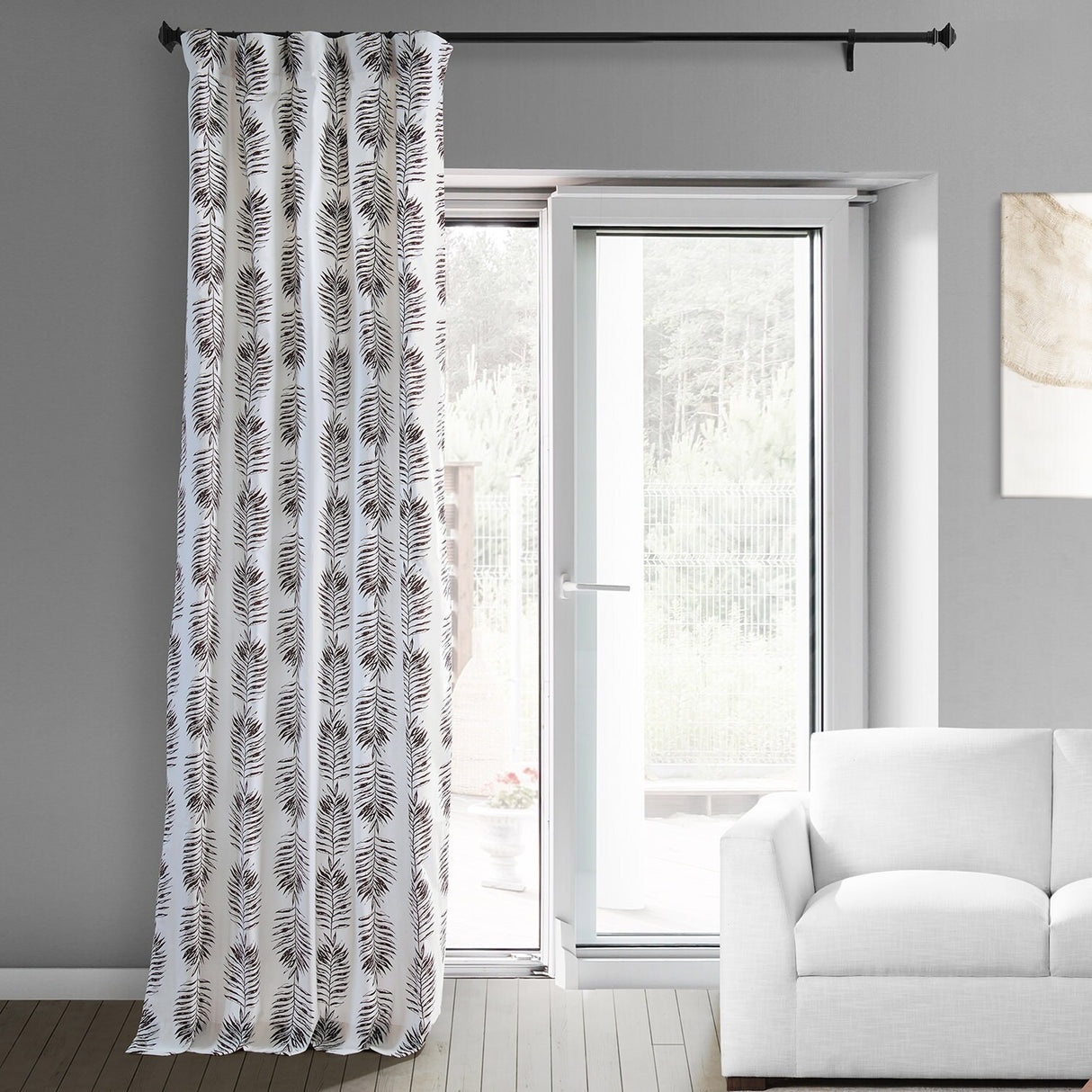 Exclusive Fabrics Sago Paisley Harmony Printed Cotton Room Darkening Curtains (1 Panel)