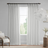 Exclusive Fabrics Serinity Cotton Rod Pocket Sheer Curtains For Bedroom & Living Room Curtains Pair (2 Panels)