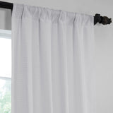 Exclusive Fabrics Serinity Cotton Rod Pocket Sheer Curtains For Bedroom & Living Room Curtains Pair (2 Panels)