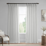 Exclusive Fabrics Serinity Cotton Rod Pocket Sheer Curtains For Bedroom & Living Room Curtains Pair (2 Panels)