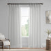 Exclusive Fabrics Serinity Cotton Rod Pocket Sheer Curtains For Bedroom & Living Room Curtains Pair (2 Panels)