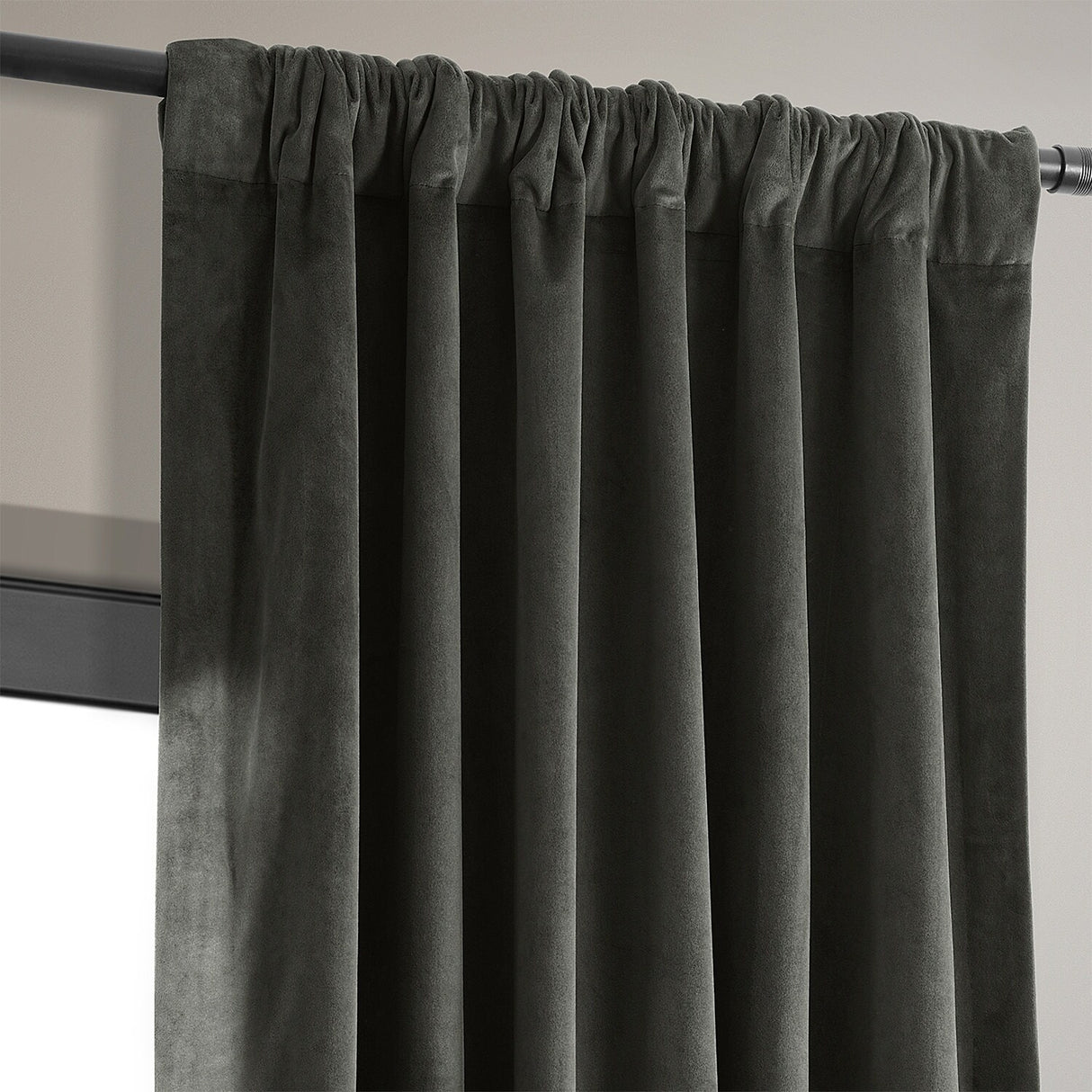Exclusive Fabrics Signature Velvet Blackout Curtain 120 Inches Long (1 Panel)