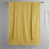Exclusive Fabrics Solid Blackout Cotton Tie-Up Window Shade (1 Panel)