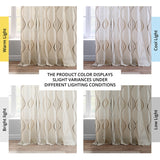 Exclusive Fabrics Suez Embroidered Faux Linen Sheer Curtain (1 Panel)