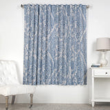 Exclusive Fabrics Tea Time China Blue 63 inches Room Darkening Curtain Panel Pair (2 Panels) - 50x63
