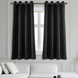 Exclusive Fabrics Room Darkening Grommet Curtain Panel Pair 63 Inches Long (2 Panels)