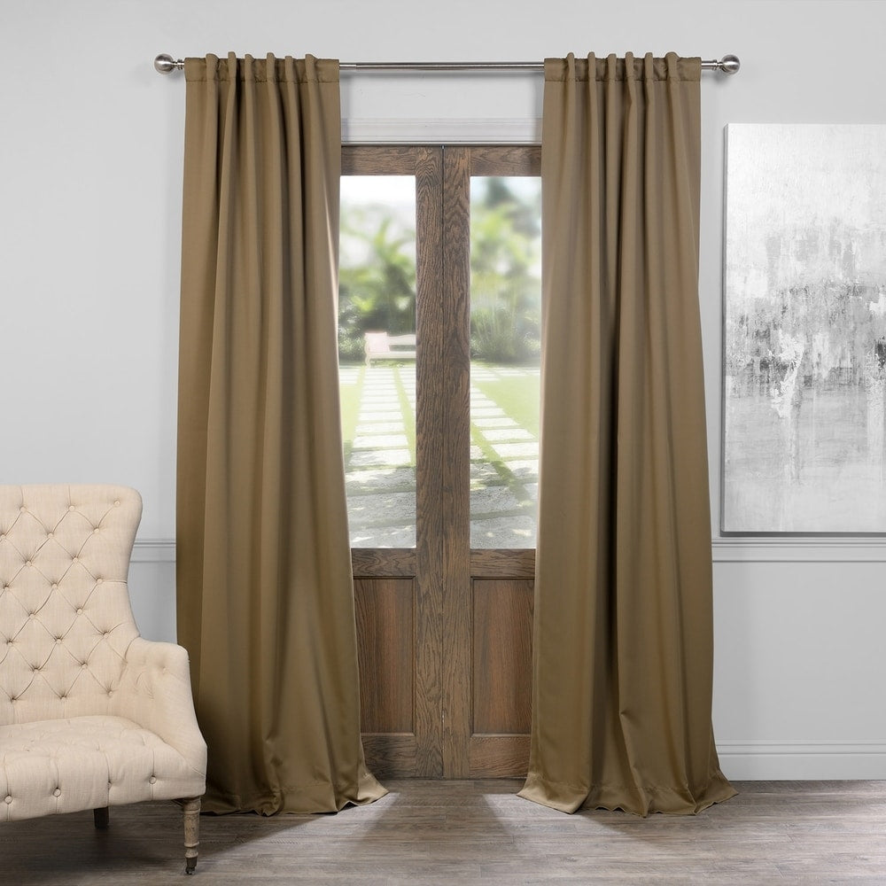Exclusive Fabrics Room Darkening 108-inch Curtain Panel Pair