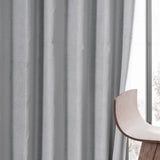 Exclusive Fabrics Vintage Cotton Velvet Room Darkening Curtains - Luxurious Drapery in Timeless Elegance (1 Panel)
