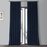 Exclusive Fabrics Vintage Cotton Velvet Room Darkening Curtains - Luxurious Drapery in Timeless Elegance (1 Panel)