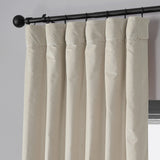 Exclusive Fabrics Vintage Cotton Velvet Room Darkening Curtains - Luxurious Drapery in Timeless Elegance (1 Panel)
