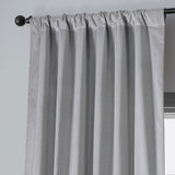 Exclusive Fabrics Vintage Cotton Velvet Room Darkening Curtains - Luxurious Drapery in Timeless Elegance (1 Panel)