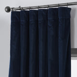 Exclusive Fabrics Vintage Cotton Velvet Room Darkening Curtains - Luxurious Drapery in Timeless Elegance (1 Panel)