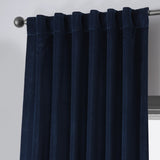 Exclusive Fabrics Vintage Cotton Velvet Room Darkening Curtains - Luxurious Drapery in Timeless Elegance (1 Panel)