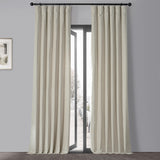 Exclusive Fabrics Vintage Cotton Velvet Room Darkening Curtains - Luxurious Drapery in Timeless Elegance (1 Panel)