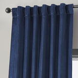 Exclusive Fabrics Vintage Cotton Velvet Room Darkening Curtains - Luxurious Drapery in Timeless Elegance (1 Panel)