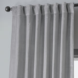 Exclusive Fabrics Vintage Cotton Velvet Room Darkening Curtains - Luxurious Drapery in Timeless Elegance (1 Panel)