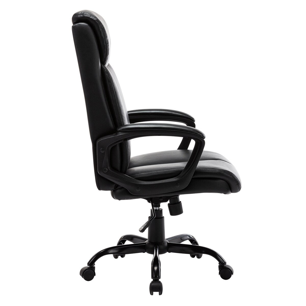 Executive Bonded Leather Swivel Task Chair With Rocking Function