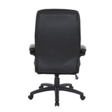 Executive Faux Leather High-Back Office Chair with Contrast Stitching