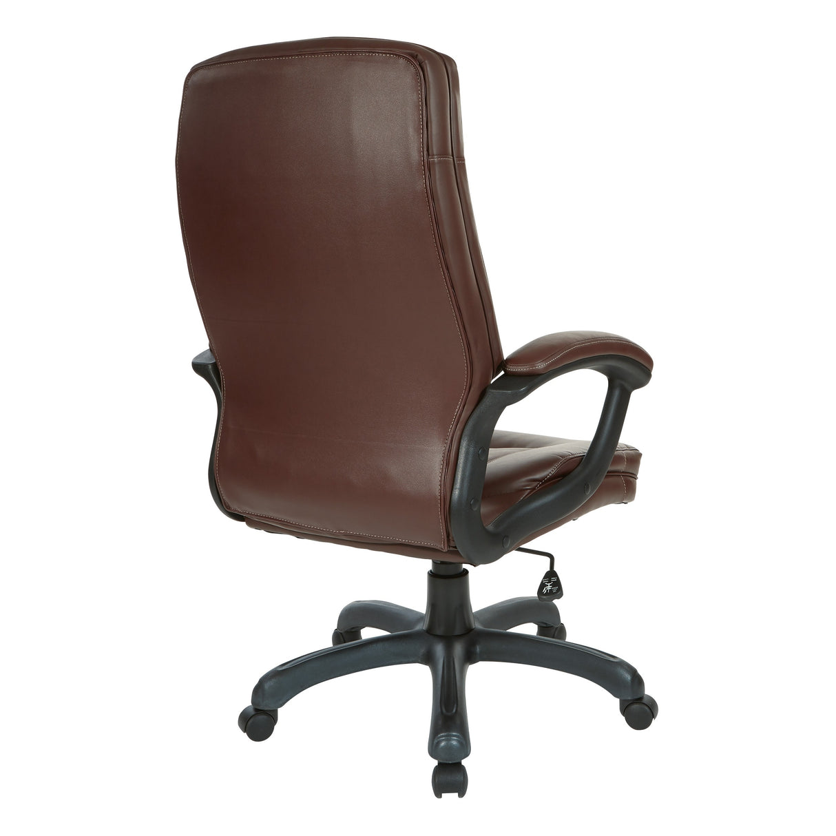 Executive Faux Leather High-Back Office Chair with Contrast Stitching