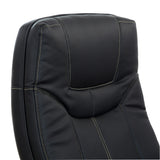 Executive Faux Leather High-Back Office Chair with Contrast Stitching