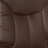 Executive Faux Leather High-Back Office Chair with Contrast Stitching