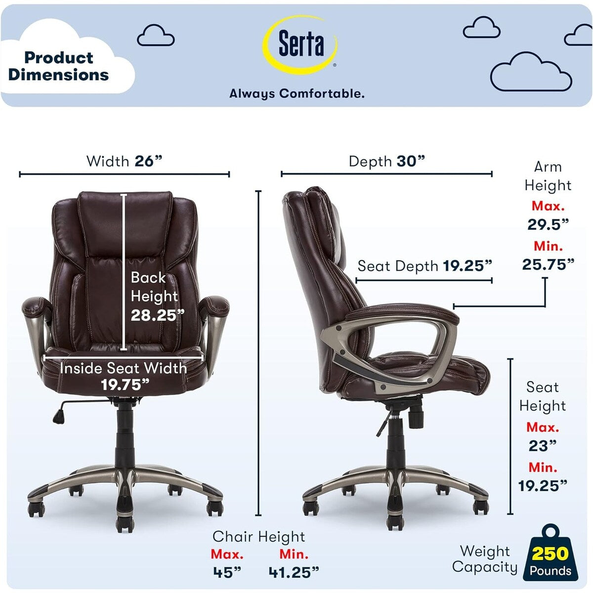 Executive Office Adjustable Ergonomic Computer Chair