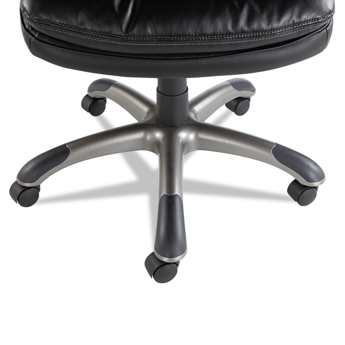 Executive Swivel/Tilt Bonded Leather High-Back Chair, Black