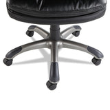Executive Swivel/Tilt Bonded Leather High-Back Chair, Black