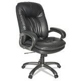 Executive Swivel/Tilt Bonded Leather High-Back Chair, Black