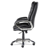 Executive Swivel/Tilt Bonded Leather High-Back Chair, Black
