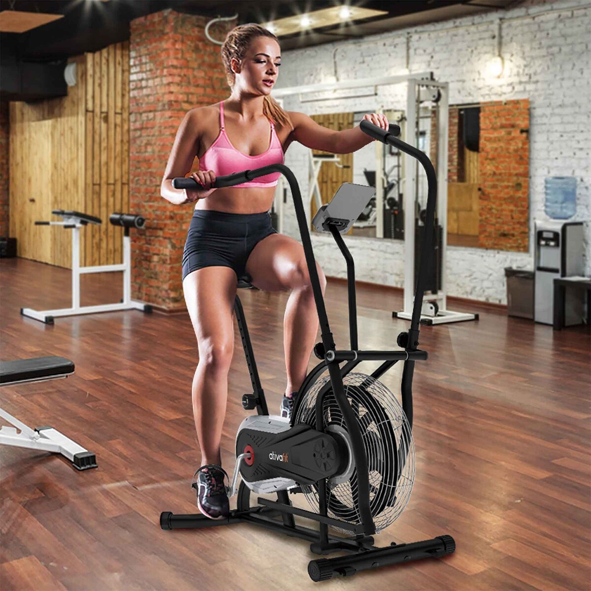 Exercise Upright Fan Bike - 54" x 20.8" x 39