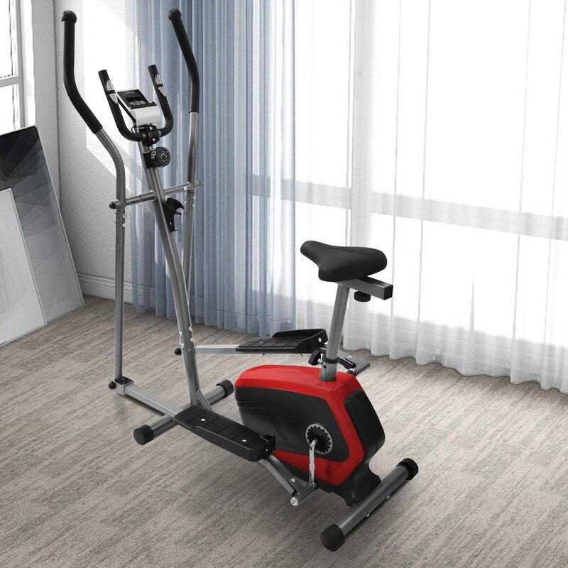 Exerpeutic Folding Exercise Machine - 8 Levels Resistance Adjustments - Medium