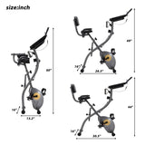 Exerpeutic Folding Exercise Machine-8 Levels Resistance Adjustments - Medium