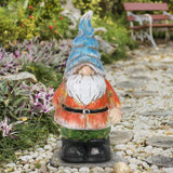 Exhart Can't See Wrinkled Hat Garden Gnome Statue