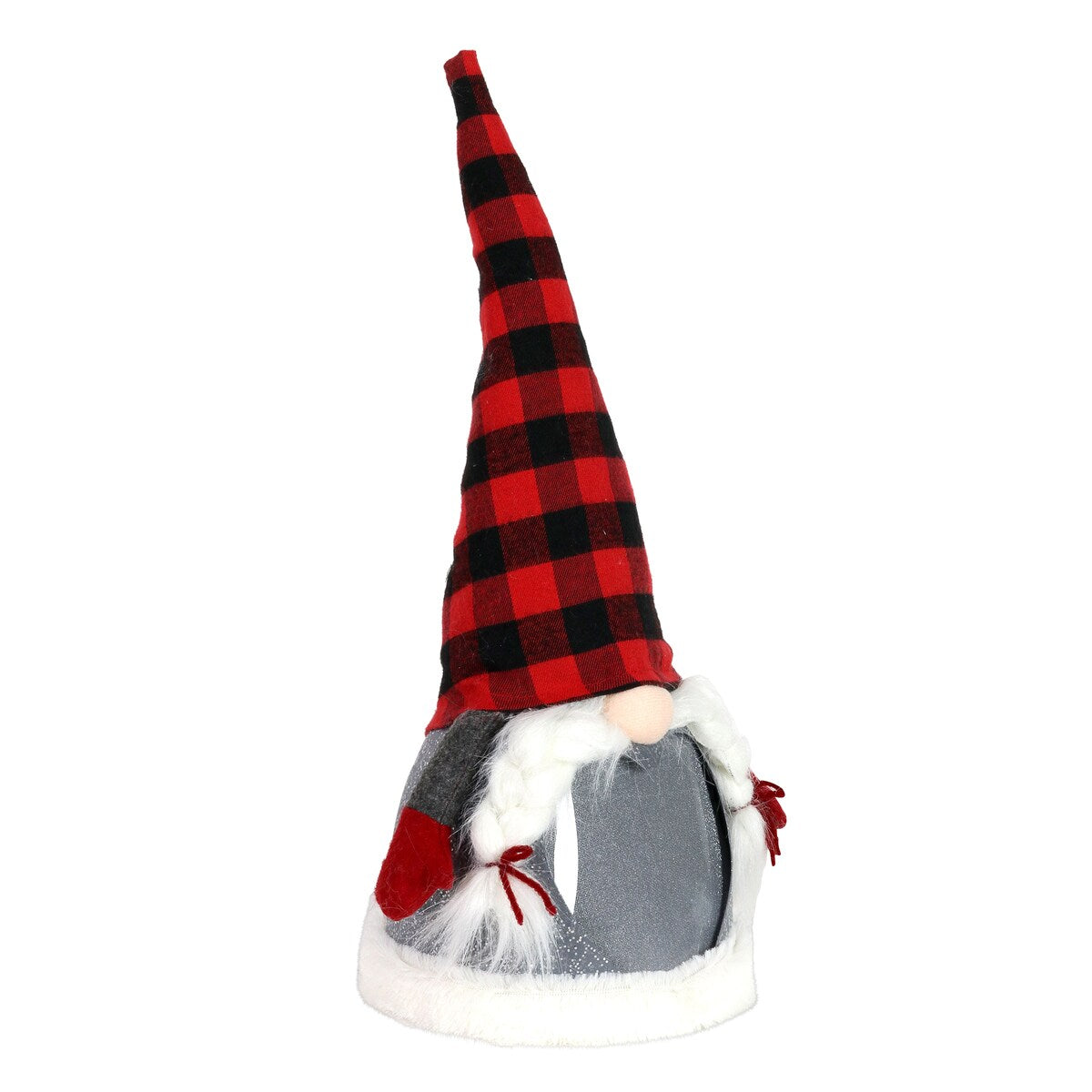 Exhart Christmas Gnome with Sparkling LED Body, with Timer, 20.5"