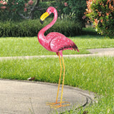 Exhart Colorful Metallic Coastal Bird Garden Statue