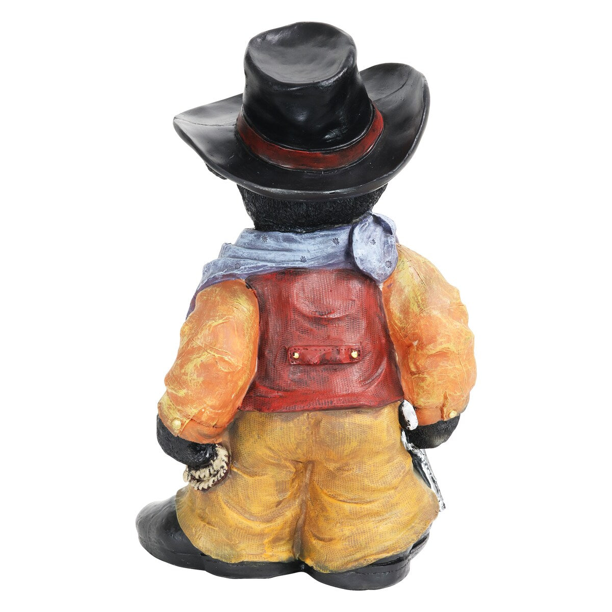 Exhart Cowboy Bear Garden Statue, 11 by 17 Inches