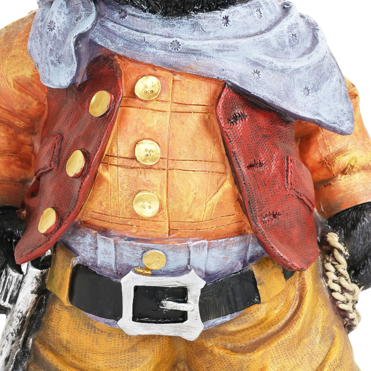 Exhart Cowboy Bear Garden Statue, 11 by 17 Inches