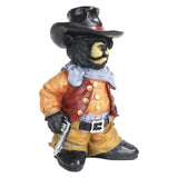 Exhart Cowboy Bear Garden Statue, 11 by 17 Inches