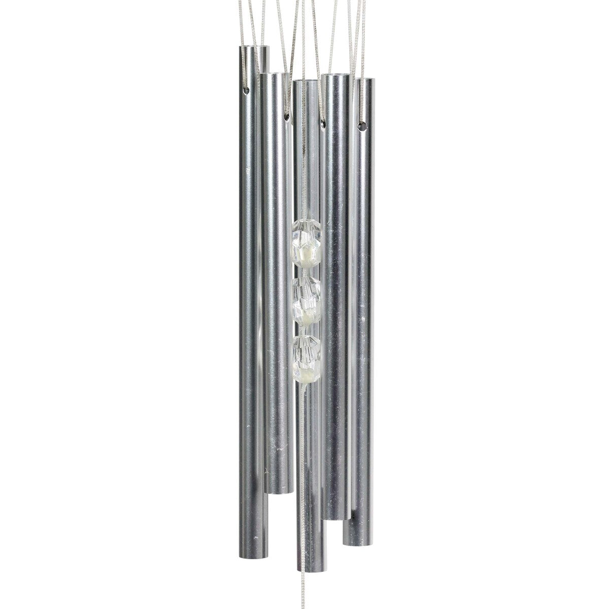 Exhart Nesting Cardinals with Flowers Hand Painted Resin Hanging Wind Chime, 6 by 28 Inches