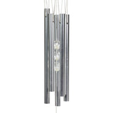 Exhart Nesting Cardinals with Flowers Hand Painted Resin Hanging Wind Chime, 6 by 28 Inches