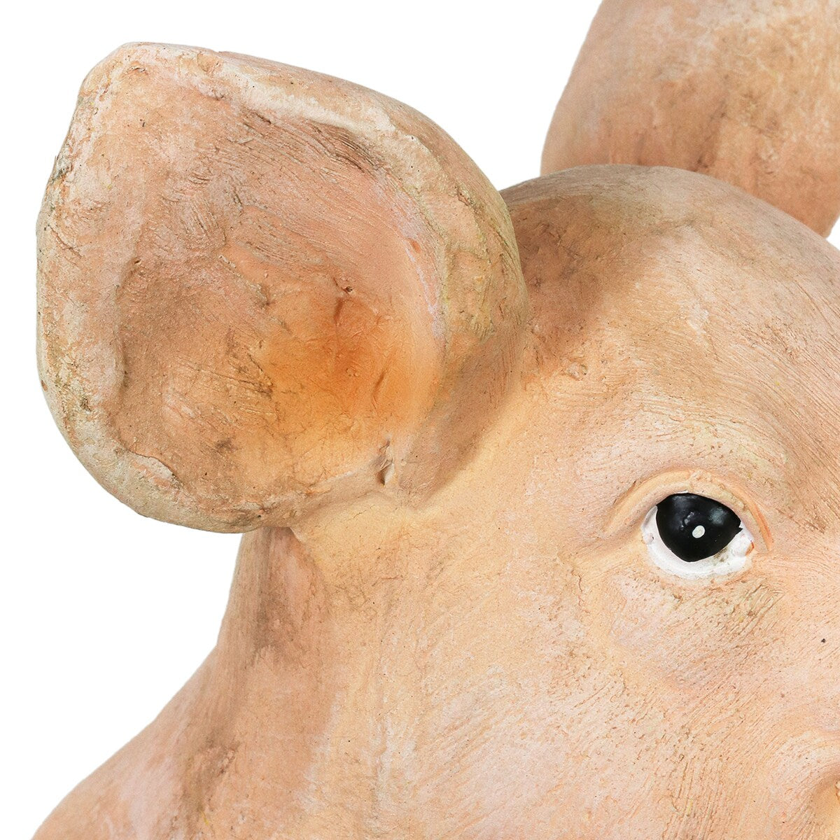 Exhart Pig and Bucket Planter, 14 Inch