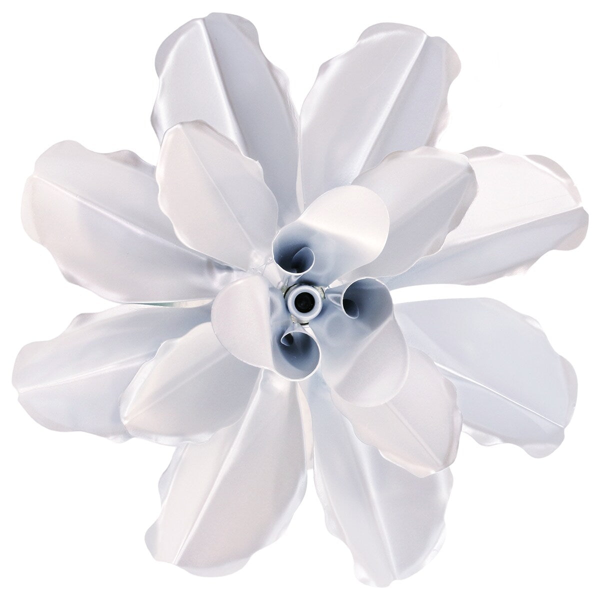Exhart Rose Flower Wind Spinner Garden Stake, Hand Painted Metallic, 8 by 39 Inches