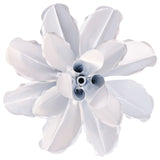Exhart Rose Flower Wind Spinner Garden Stake, Hand Painted Metallic, 8 by 39 Inches