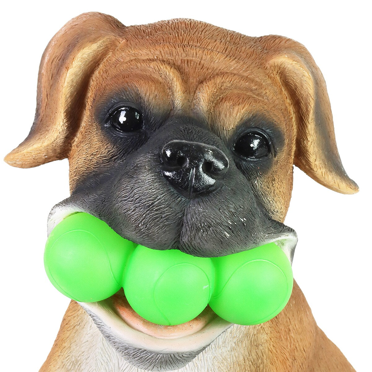Exhart Solar Dog with LED Tennis Balls Garden Statuary, 14 Inch tall